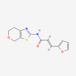 (E)-N-(6,7-dihydro-4H-pyrano[4,3-d]thiazol-2-yl)-3-(furan-2-yl)acrylamide