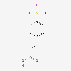 3-[4-(Fluorosulfonyl)phenyl]propanoic acid