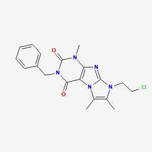 3-benzyl-8-(2-chloroethyl)-1,6,7-trimethyl-1H-imidazo[2,1-f]purine-2,4(3H,8H)-dione