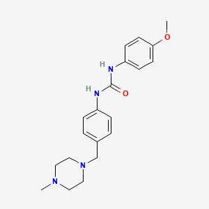 molecular formula C20H26N4O2 B2502510 1-(4-Methoxyphenyl)-3-(4-((4-methylpiperazin-1-yl)methyl)phenyl)urea CAS No. 1171550-15-4