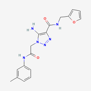 5-amino-N-(2-furylmethyl)-1-{2-[(3-methylphenyl)amino]-2-oxoethyl}-1H-1,2,3-triazole-4-carboxamide