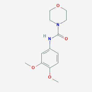 molecular formula C13H18N2O4 B2502516 N-(3,4-dimethoxyphenyl)morpholine-4-carboxamide CAS No. 500892-98-8