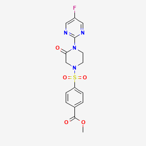 Methyl 4-{[4-(5-fluoropyrimidin-2-yl)-3-oxopiperazin-1-yl]sulfonyl}benzoate