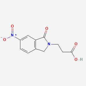3-(6-Nitro-1-oxo-1,3-dihydro-2H-isoindol-2-YL)propanoic acid