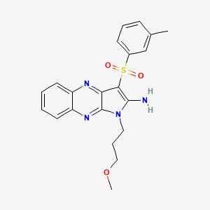 1-(3-methoxypropyl)-3-(m-tolylsulfonyl)-1H-pyrrolo[2,3-b]quinoxalin-2-amine