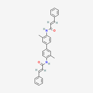 (E)-N-[2-methyl-4-[3-methyl-4-[[(E)-3-phenylprop-2-enoyl]amino]phenyl]phenyl]-3-phenylprop-2-enamide