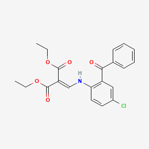 1,3-Diethyl 2-{[(2-benzoyl-4-chlorophenyl)amino]methylidene}propanedioate