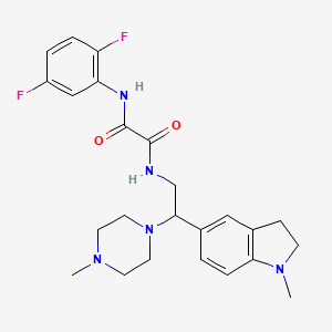 N1-(2,5-difluorophenyl)-N2-(2-(1-methylindolin-5-yl)-2-(4-methylpiperazin-1-yl)ethyl)oxalamide