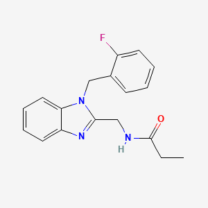 N-{[1-(2-fluorobenzyl)-1H-benzimidazol-2-yl]methyl}propanamide
