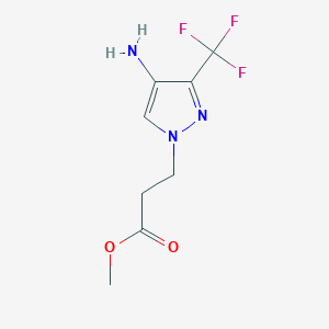 Methyl 3-[4-amino-3-(trifluoromethyl)pyrazol-1-yl]propanoate