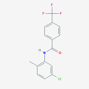 molecular formula C15H11ClF3NO B250258 N-(5-chloro-2-methylphenyl)-4-(trifluoromethyl)benzamide 