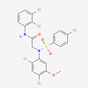 2-(N-(4-chlorophenylsulfonyl)-2,4-dichloro-5-methoxyphenylamino)-N-(2,3-dichlorophenyl)acetamide