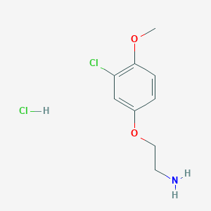 2-(3-Chloro-4-methoxyphenoxy)ethanamine;hydrochloride