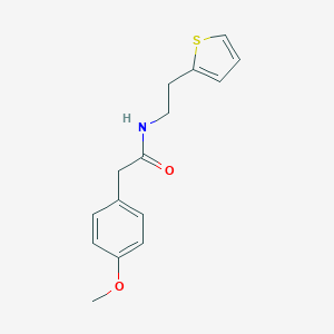 molecular formula C15H17NO2S B250259 2-(4-methoxyphenyl)-N-[2-(2-thienyl)ethyl]acetamide 