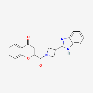 2-(3-(1H-benzo[d]imidazol-2-yl)azetidine-1-carbonyl)-4H-chromen-4-one
