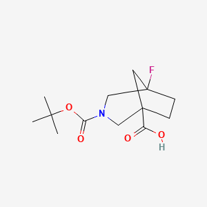 5-Fluoro-3-[(2-methylpropan-2-yl)oxycarbonyl]-3-azabicyclo[3.2.1]octane-1-carboxylic acid