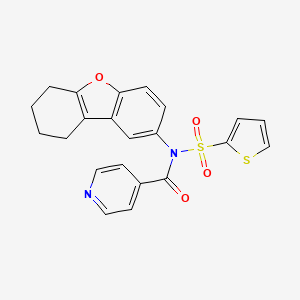 N-(6,7,8,9-tetrahydrodibenzofuran-2-yl)-N-thiophen-2-ylsulfonylpyridine-4-carboxamide