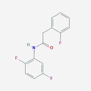 molecular formula C14H10F3NO B250260 N-(2,5-difluorophenyl)-2-(2-fluorophenyl)acetamide 
