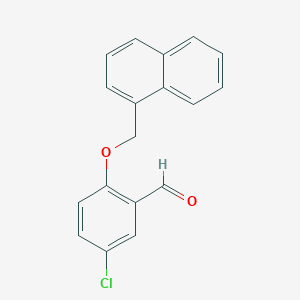 5-Chloro-2-(naphthalen-1-ylmethoxy)benzaldehyde