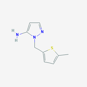 molecular formula C9H11N3S B2502620 1-[(5-methylthiophen-2-yl)methyl]-1H-pyrazol-5-amine CAS No. 956507-85-0