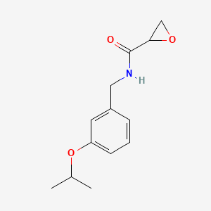 molecular formula C13H17NO3 B2502629 N-[(3-Propan-2-yloxyphenyl)methyl]oxirane-2-carboxamide CAS No. 2411221-76-4