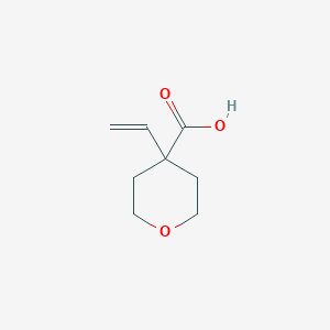 molecular formula C8H12O3 B2502634 4-Ethenyloxane-4-carboxylic acid CAS No. 2305255-31-4