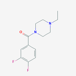 molecular formula C13H16F2N2O B250264 1-(3,4-Difluorobenzoyl)-4-ethylpiperazine 
