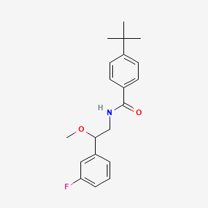 B2502644 4-(tert-butyl)-N-(2-(3-fluorophenyl)-2-methoxyethyl)benzamide CAS No. 1797891-51-0