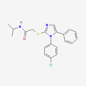 2-((1-(4-chlorophenyl)-5-phenyl-1H-imidazol-2-yl)thio)-N-isopropylacetamide