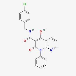 N~3~-(4-chlorobenzyl)-4-hydroxy-2-oxo-1-phenyl-1,2-dihydro[1,8]naphthyridine-3-carboxamide