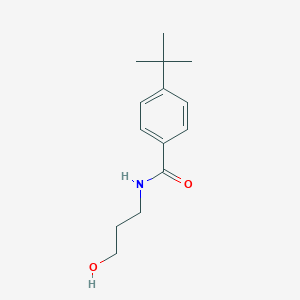 molecular formula C14H21NO2 B250265 4-tert-butyl-N-(3-hydroxypropyl)benzamide 