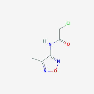 molecular formula C5H6ClN3O2 B2502669 2-氯-N-(4-甲基呋喃-3-基)-乙酰胺 CAS No. 32545-22-5