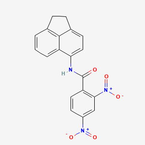 molecular formula C19H13N3O5 B2502680 N-(1,2-二氢苊-5-基)-2,4-二硝基苯甲酰胺 CAS No. 330677-12-8