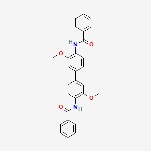 N-[4-(4-benzamido-3-methoxyphenyl)-2-methoxyphenyl]benzamide