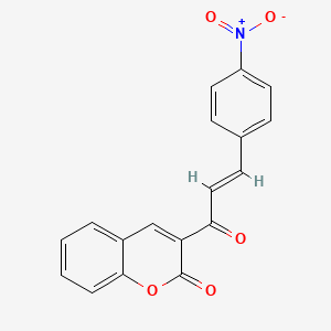 (E)-3-(3-(4-nitrophenyl)acryloyl)-2H-chromen-2-one
