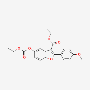 Ethyl 5-[(ethoxycarbonyl)oxy]-2-(4-methoxyphenyl)-1-benzofuran-3-carboxylate