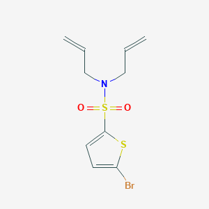 molecular formula C10H12BrNO2S2 B250270 N,N-diallyl-5-bromo-2-thiophenesulfonamide 