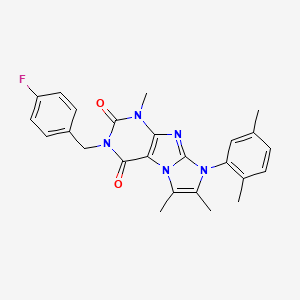 8-(2,5-dimethylphenyl)-3-(4-fluorobenzyl)-1,6,7-trimethyl-1H-imidazo[2,1-f]purine-2,4(3H,8H)-dione