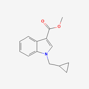 molecular formula C14H15NO2 B2502712 Methyl 1-(cyclopropylmethyl)indole-3-carboxylate CAS No. 858515-84-1