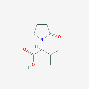 molecular formula C9H15NO3 B2502738 3-甲基-2-(2-氧代吡咯烷-1-基)丁酸 CAS No. 1094652-93-3