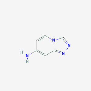 molecular formula C6H6N4 B2502748 [1,2,4]Triazolo[4,3-a]pyridin-7-amine CAS No. 1082448-58-5; 1379186-04-5