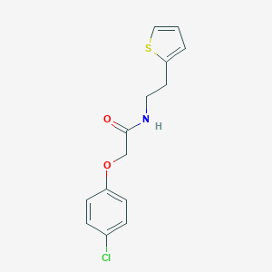 2-(4-chlorophenoxy)-N-[2-(2-thienyl)ethyl]acetamide