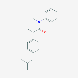 molecular formula C20H25NO B250276 2-(4-isobutylphenyl)-N-methyl-N-phenylpropanamide 