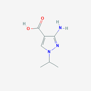 molecular formula C7H11N3O2 B2502793 3-Amino-1-isopropyl-1H-pyrazole-4-carboxylic acid CAS No. 90008-61-0