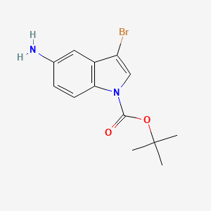 Tert-butyl 5-amino-3-bromo-1H-indole-1-carboxylate