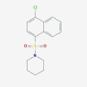 molecular formula C15H16ClNO2S B2502860 1-((4-Chloronaphthalen-1-yl)sulfonyl)piperidine CAS No. 71862-70-9
