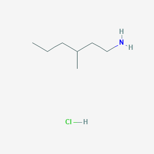 molecular formula C7H18ClN B2502861 3-Methylhexan-1-amine hydrochloride CAS No. 2089255-88-7