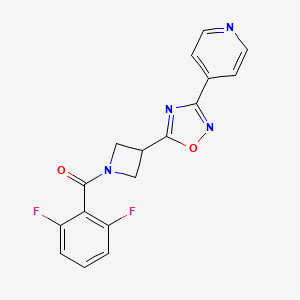 (2,6-Difluorophenyl)(3-(3-(pyridin-4-yl)-1,2,4-oxadiazol-5-yl)azetidin-1-yl)methanone