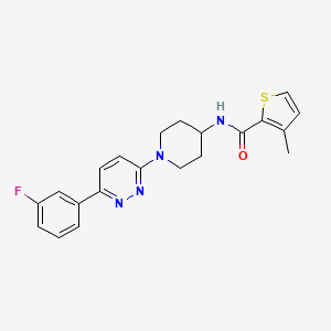 N-{1-[6-(3-fluorophenyl)pyridazin-3-yl]piperidin-4-yl}-3-methylthiophene-2-carboxamide