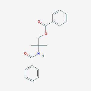 molecular formula C18H19NO3 B250287 2-(Benzoylamino)-2-methylpropyl benzoate 
